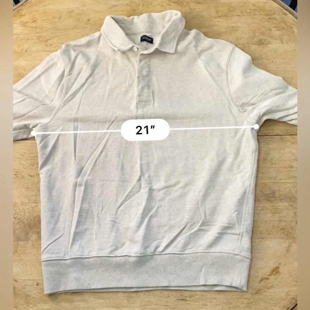 J Crew Men’s Sz‎ M? Natural Rugby Pullover Sweatshirt